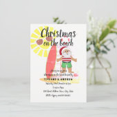 Kerstmis op de wedstrijd voor de kerstman kaart (Staand voorkant)