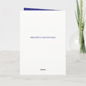 Kerstmis op een boortoren in de olie- en gasindust feestdagen kaart (Achterkant)