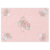 Kerstmis op een roze achtergrond tafelkleed (Voorkant (Horizontaal))