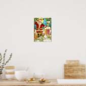 Kerstmis op een schoorsteen poster (Keuken)