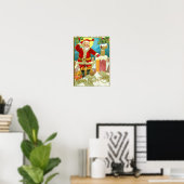 Kerstmis op een schoorsteen poster (Thuiskantoor)