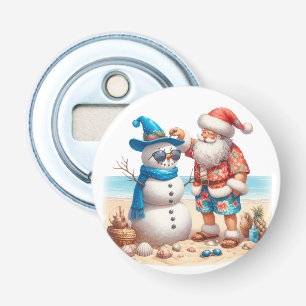 Kerstmis op een tropisch eiland met Sinterklaas en Button Flesopener