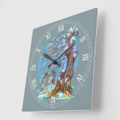 Kerstmis op Elf Hall Acrylic Wall klok (Hoek)