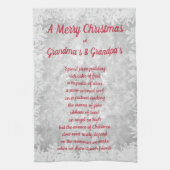 Kerstmis op Grandma's & Grandpa's Kitchen Towels Theedoek (Verticaal)