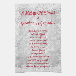 Kerstmis op Grandma's & Grandpa's Kitchen Towels Theedoek