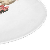 Kerstmis op het Boerderij Barnyard Animal Snijplank (Hoek)