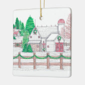 Kerstmis op het Boerderij Ornament (Links)