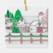 Kerstmis op het Boerderij Ornament (Voorkant)