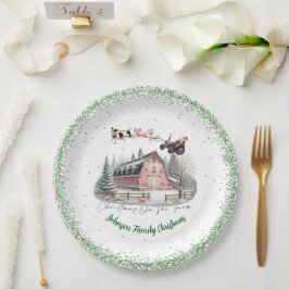 Kerstmis op het Boerderij Papieren Bordje