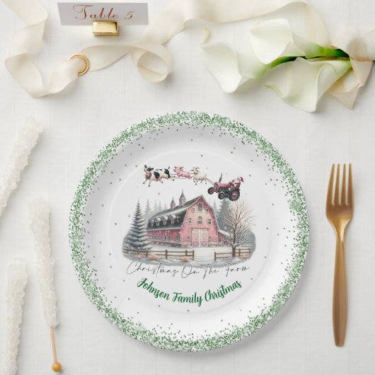 Kerstmis op het Boerderij Papieren Bordje (Huwelijk)