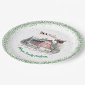 Kerstmis op het Boerderij Papieren Bordje (Gekanteld)