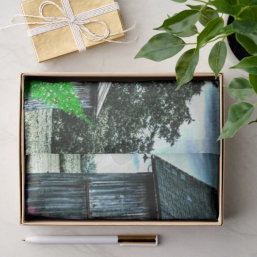 Kerstmis op het Boerderij Rustic Barn Tissuepapier (Geschenk)