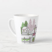 Kerstmis op het Boerderij Small Latte Mok (Linkerhoek)