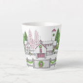 Kerstmis op het Boerderij Small Latte Mok (Voorkant)