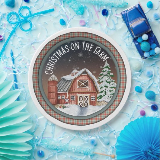 Kerstmis op het Bord Boerderij Paper (Feest)