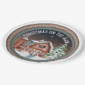 Kerstmis op het Bord Boerderij Paper (Gekanteld)