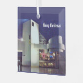 KERSTMIS OP HET ERIEMEER GLAS ORNAMENT (Voorkant links)