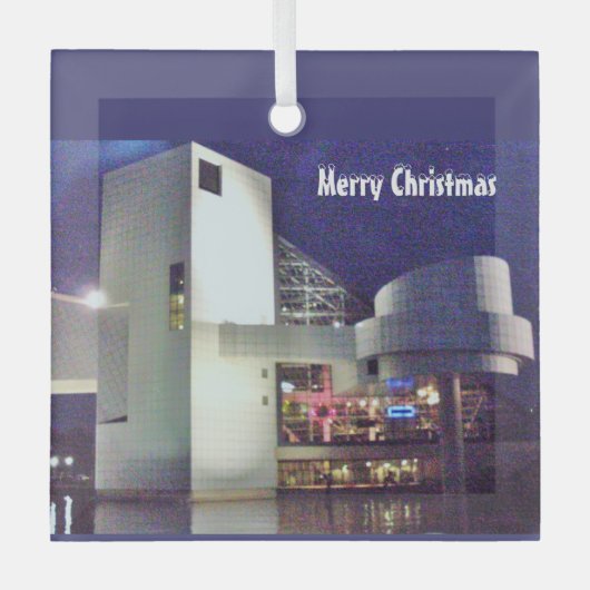 KERSTMIS OP HET ERIEMEER GLAS ORNAMENT (Voorkant)