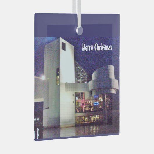 KERSTMIS OP HET ERIEMEER GLAS ORNAMENT (Voorkant Rechts)