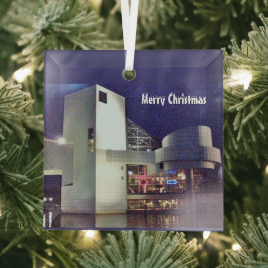 KERSTMIS OP HET ERIEMEER GLAS ORNAMENT (Insitu)