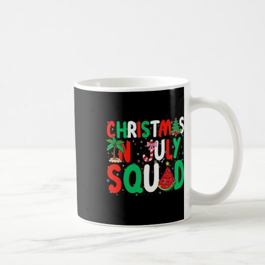Kerstmis op het juffrouw Squad Funny Summer Xmas M Koffiemok (Rechts)