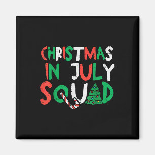 Kerstmis op het juffrouw Squad Funny Summer Xmas M Magneet