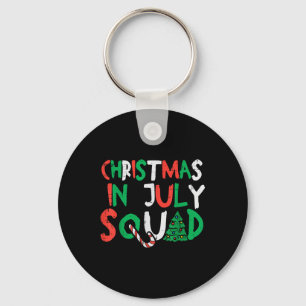 Kerstmis op het juffrouw Squad Funny Summer Xmas M Sleutelhanger