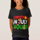 Kerstmis op het juffrouw Squad Funny Summer Xmas T-shirt (Voorkant)