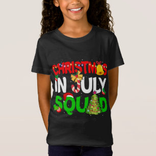 Kerstmis op het juffrouw Squad Funny Summer Xmas T-shirt