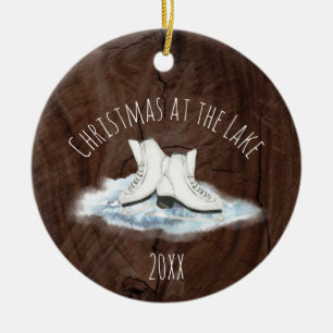 Kerstmis op het keramiekermeer keramisch ornament