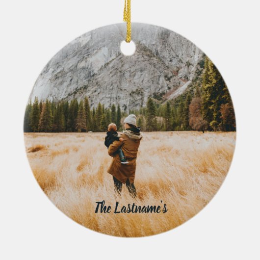 Kerstmis op het Ornament van het meer van keramiek (Achterkant)