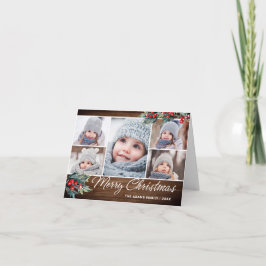 Kerstmis op het platteland 5 FOTO's Groet Feestdagen Kaart