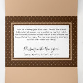 Kerstmis op het platteland Hout en ranken Meerdere Drieluik Wenskaart (Binnenkant midden)