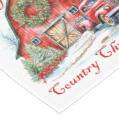 Kerstmis op het platteland medium tafelloper (Hoek)