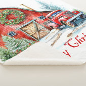 Kerstmis op het platteland sherpa deken (3/4)