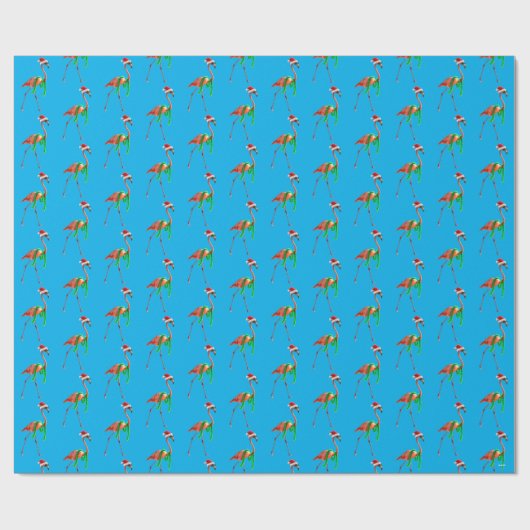 Kerstmis op het strand cadeaupapier (Vlak)