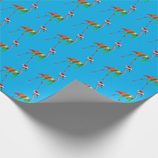 Kerstmis op het strand cadeaupapier (Hoek)