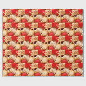 Kerstmis op het strand cadeaupapier (Vlak)