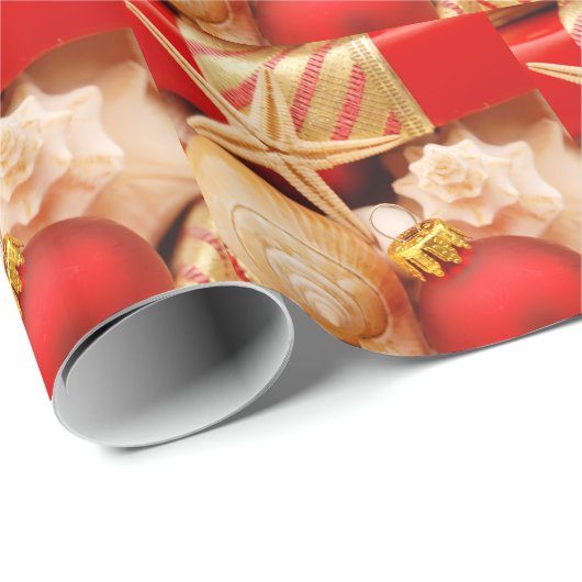 Kerstmis op het strand cadeaupapier (Rol Hoek)