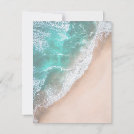 Kerstmis op het strand Gingersnap Plat Notitiekaar Notitiekaartje (Achterkant)