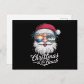 Kerstmis op het strand Hawaiiaanse zomervakantie Feestdagenkaart (Voorkant / Achterkant)