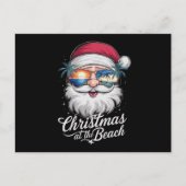 Kerstmis op het strand Hawaiiaanse zomervakantie Feestdagenkaart (Voorkant)