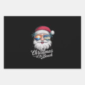 Kerstmis op het strand Hawaiiaanse zomervakantie Inpakpapier Vel (Voorkant)