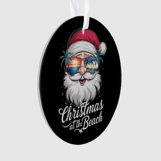 Kerstmis op het strand Hawaiiaanse zomervakantie Ornament (voorkant)