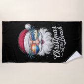 Kerstmis op het strand Hawaiiaanse zomervakantie Strandlaken (Voorkant)