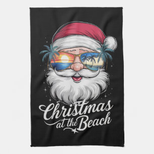 Kerstmis op het strand Hawaiiaanse zomervakantie Theedoek
