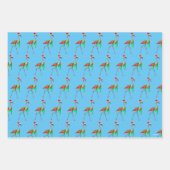 Kerstmis op het strand inpakpapier vel (Voorkant 2)