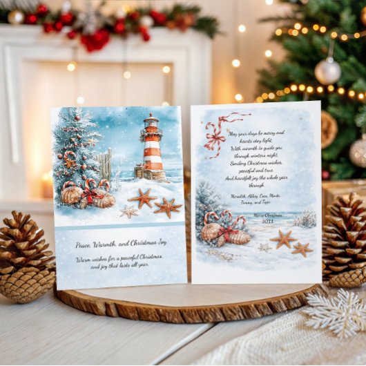 Kerstmis op het strand | kaart