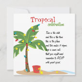 Kerstmis op het strand kaart (Voorkant)