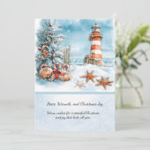 Kerstmis op het strand | kaart (Staand voorkant)
